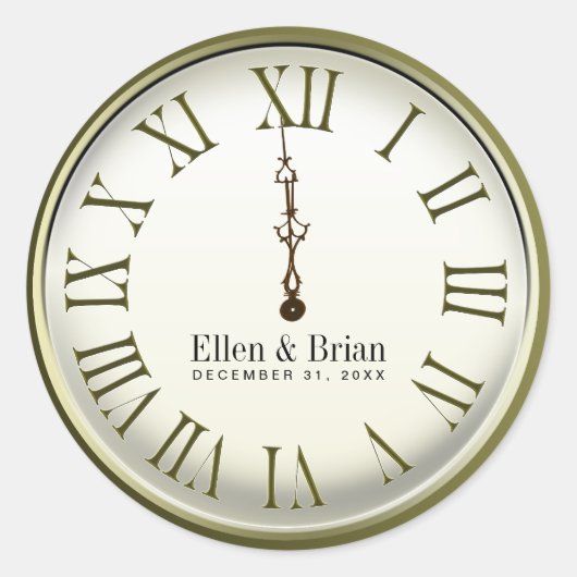 Stickers de mariage du Nouvel An (Devant)