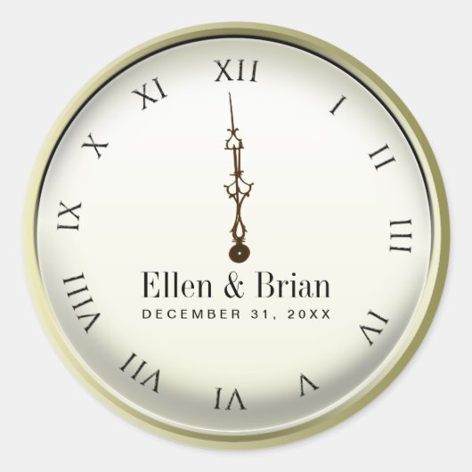 Stickers de mariage du Nouvel An (Devant)