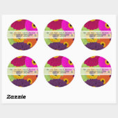 Stickers de mariage élégant Gerber Daisy (Feuille)