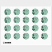 Stickers de mariage en bambou vert (Feuille)