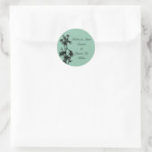 Stickers de mariage en bambou vert (Sac)
