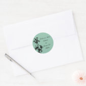 Stickers de mariage en bambou vert (Enveloppe)