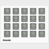 Stickers de mariage en tableau noir atomique vert (Feuille)