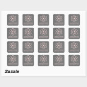 Stickers de mariage en tableau noir rose atomique (Feuille)