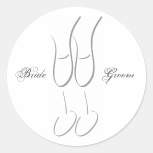 Stickers de mariage en verre de vin