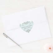 Stickers de mariage favori des perles bleues (Enveloppe)