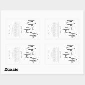 Stickers de mariage favori du pont de carte (Feuille)