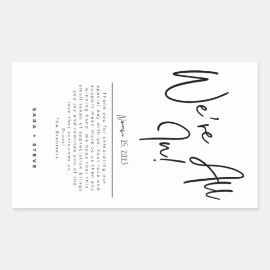 Stickers de mariage favori du pont de carte (Devant)