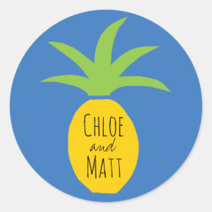 Stickers de mariage favori pour ananas personnalis