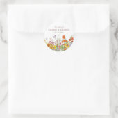 Stickers de mariage fleur sauvage - Sceau d'envelo (Sac)