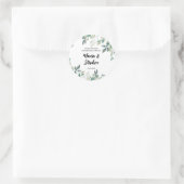 Stickers de mariage floral sur mesure pour sac de  (Sac)