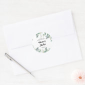 Stickers de mariage floral sur mesure pour sac de  (Enveloppe)