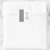 Stickers de mariage frontière Ebony Chevron (Sac)