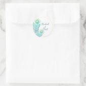 Stickers de mariage Gold Peacock (Sac)