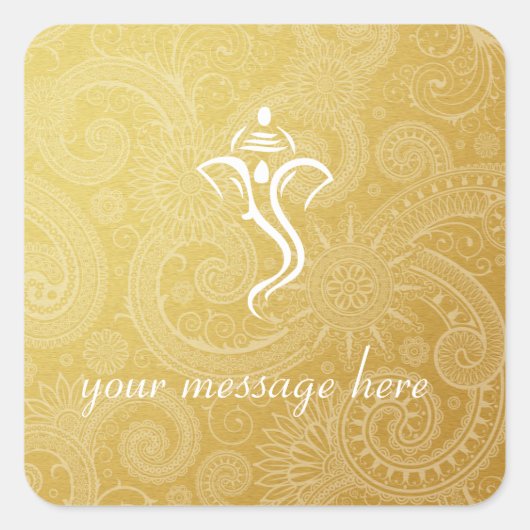 Stickers de mariage Gold Vinayaka (Devant)