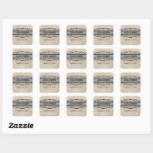 Stickers de mariage gris fleuri à la frontière (Feuille)