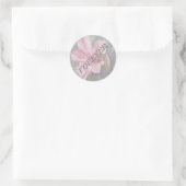 STICKERS DE MARIAGE HIBISCUS ROSE (Sac)