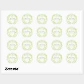 Stickers de mariage Inséparables Whimsical Green L (Feuille)