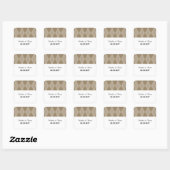 Stickers de mariage Jacquard Mocha (Feuille)