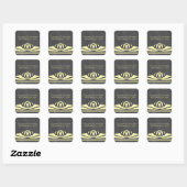 Stickers de mariage Jaune Déco Chalkboard (Feuille)