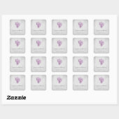 Stickers de mariage Magenta Conch Shell (Feuille)