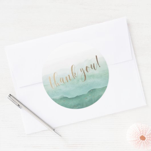 Stickers de mariage Merci (Enveloppe)