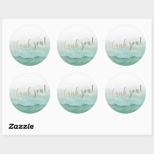 Stickers de mariage Merci (Feuille)