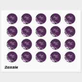 Stickers de mariage Merci classique (Feuille)