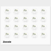 Stickers de mariage Merci simple Branche d'olivier (Feuille)