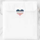 Stickers de mariage militaire du drapeau du coeur  (Sac)