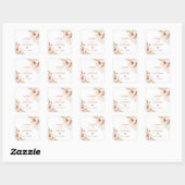 Stickers de mariage moderne Boho | Pampas Grasse (Feuille)