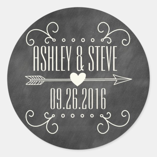 STICKERS DE MARIAGE MODERNES EN CLAVIER (Devant)