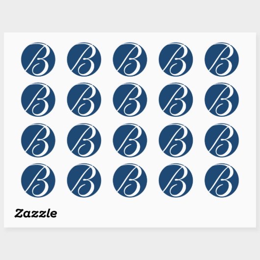 Stickers de mariage monogramme (Feuille)