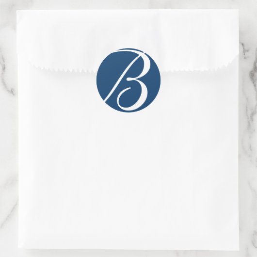 Stickers de mariage monogramme (Sac)