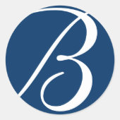 Stickers de mariage monogramme (Devant)