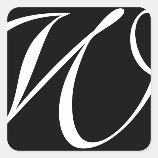 Stickers de mariage monogramme (Devant)