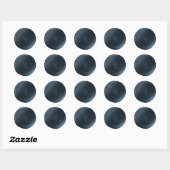 Stickers de mariage Monogramme de cire bleu clair (Feuille)