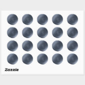Stickers de mariage Monogramme de cire bleue encha (Feuille)