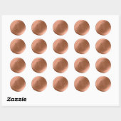 Stickers de mariage Monogramme de cire Terra Cotta (Feuille)
