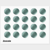 Stickers de mariage Monogramme de cire vert pin (Feuille)