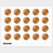 Stickers de mariage monogramme Gras Or Seal (Feuille)