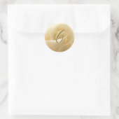 Stickers de mariage monogramme - lettre C (Sac)