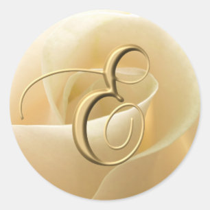 Stickers de mariage Monogramme - lettre E