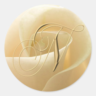 Stickers de mariage Monogramme - lettre N