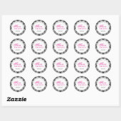 Stickers de mariage noir et blanc (Feuille)