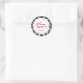 Stickers de mariage noir et blanc (Sac)