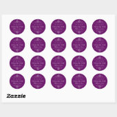 Stickers de mariage ornementale à spirale violette (Feuille)