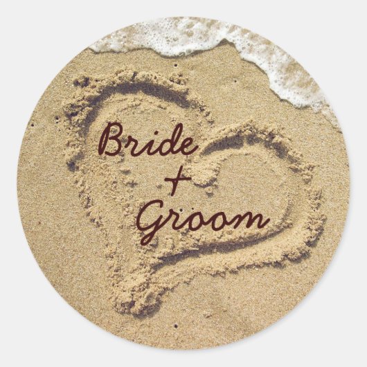 Stickers de mariage personnalisés (Devant)