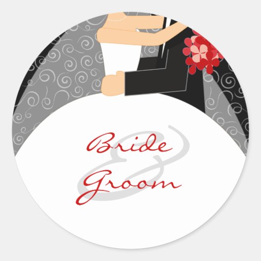 Stickers de mariage personnalisés (Devant)