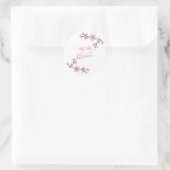 Stickers de mariage personnalisés (Sac)